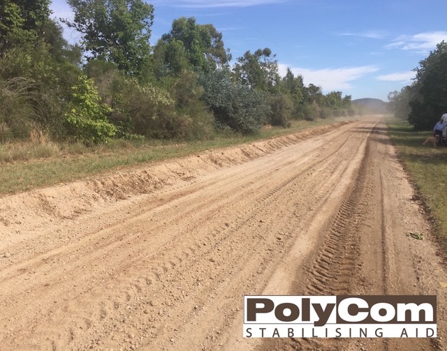 PolyCom in-situ stabilisation NSW unsealed road maintenance